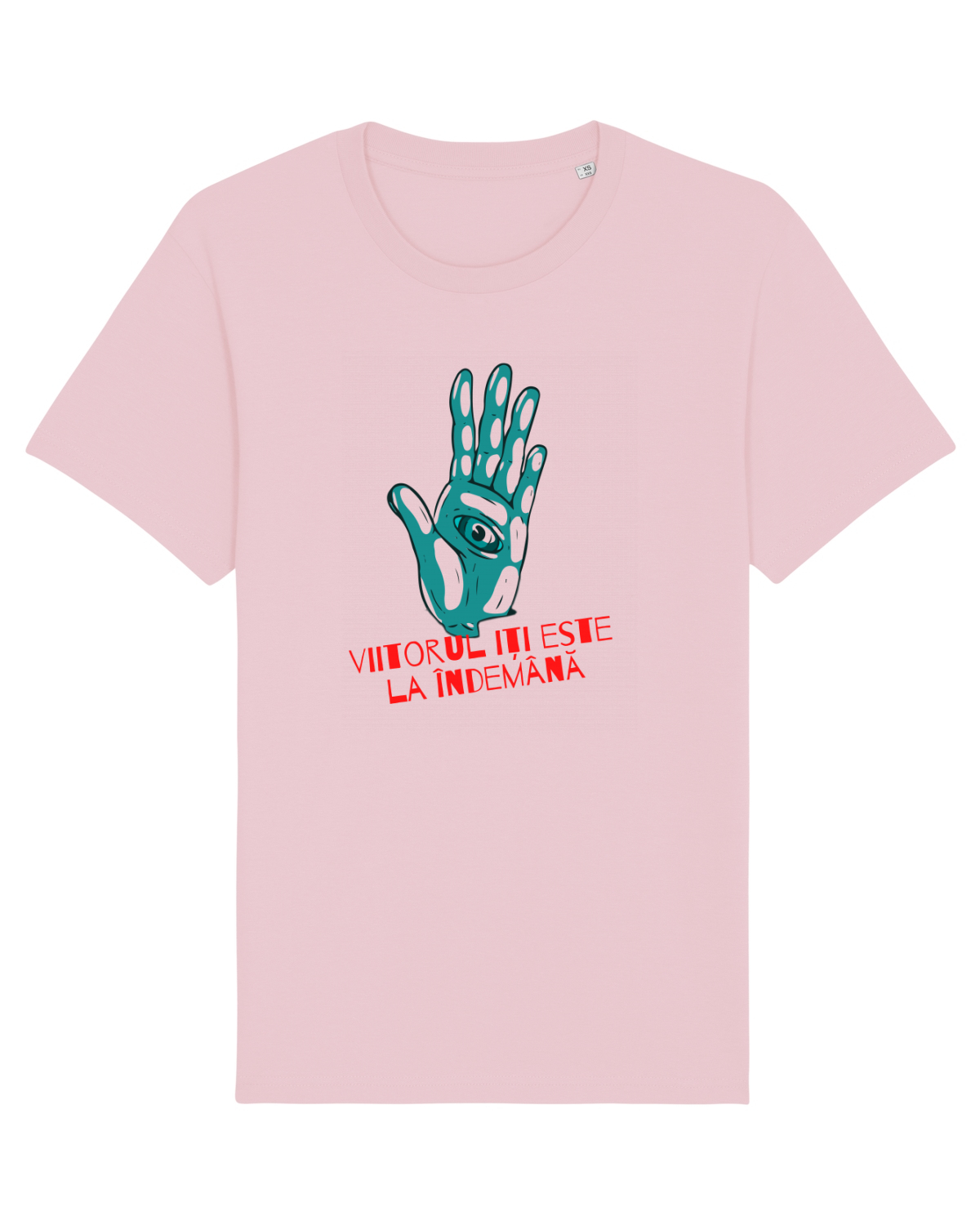 Tricou mânecă scurtă Unisex Rocker Cotton Pink