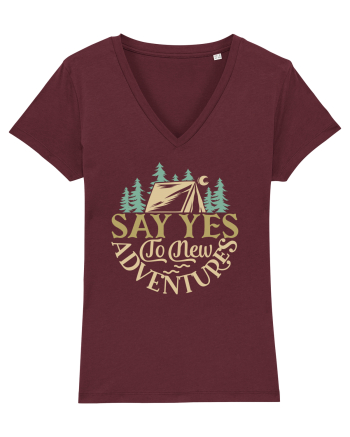 Say yes to new adventures Burgundy