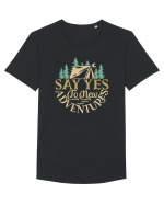 Say yes to new adventures Tricou mânecă scurtă guler larg Bărbat Skater