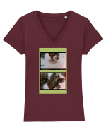 Cats Tricou mânecă scurtă guler V Damă Evoker