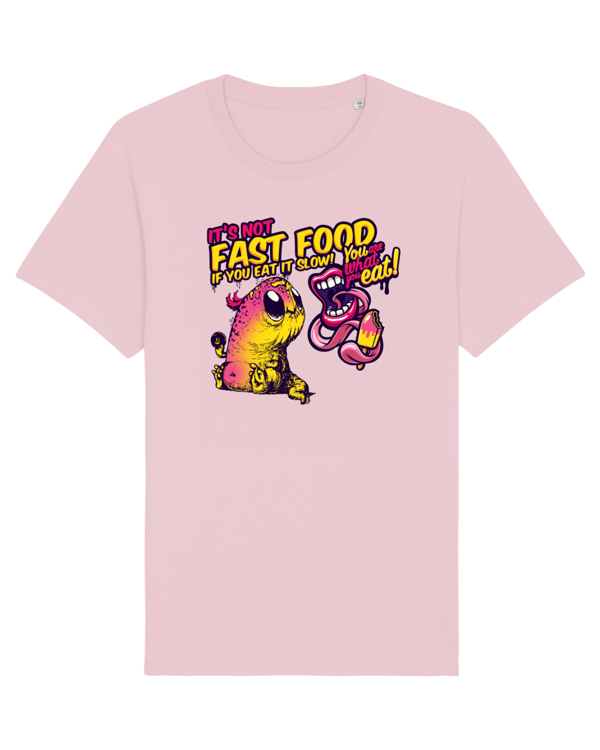Tricou mânecă scurtă Unisex Rocker Cotton Pink