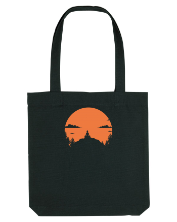 mountains yoga Black