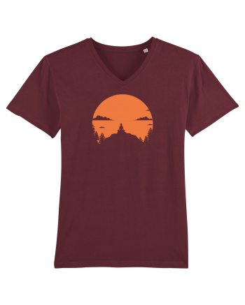 mountains yoga Burgundy