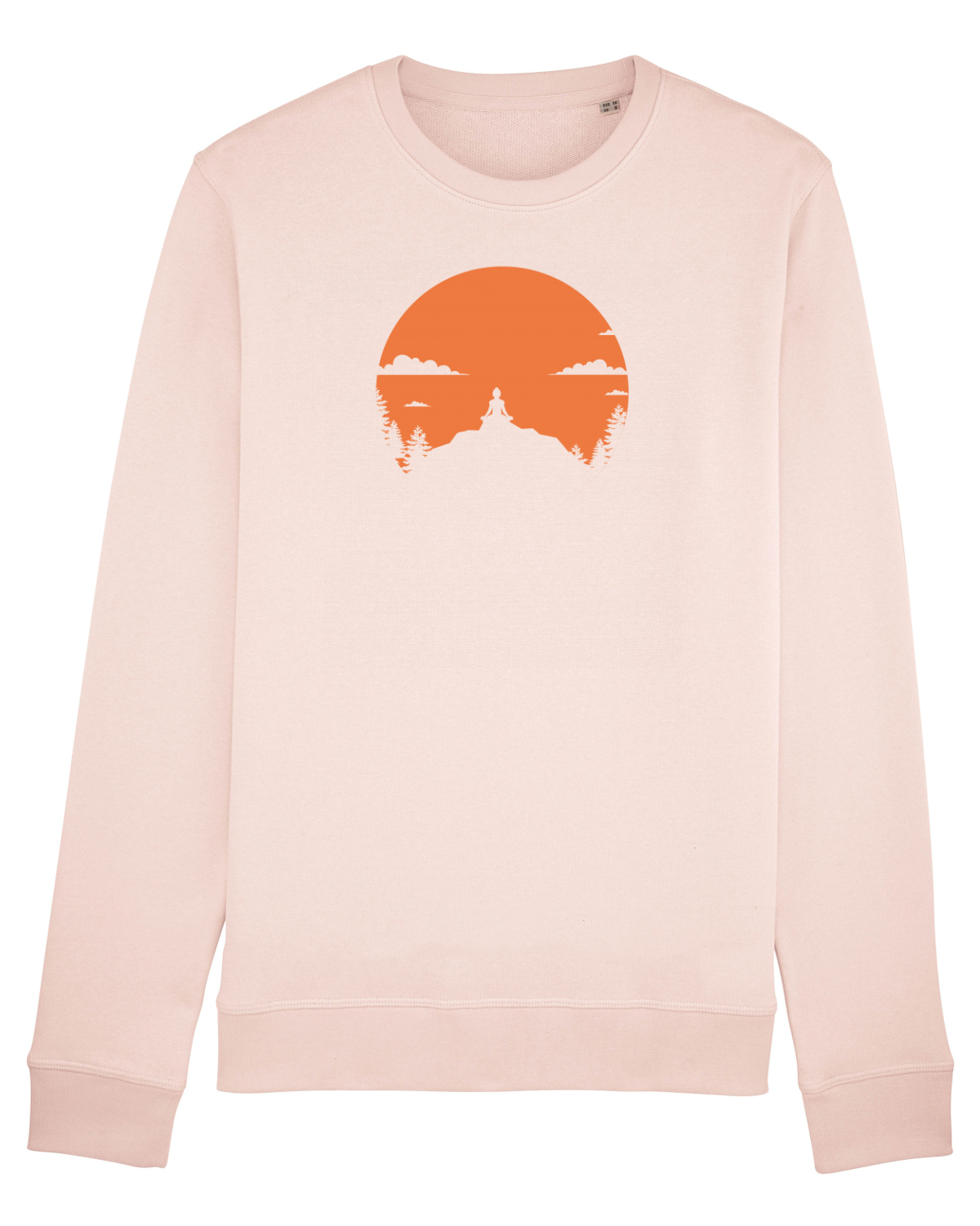 Bluză mânecă lungă Unisex Rise Candy Pink