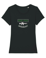 PEW PEW Specialist Tricou mânecă scurtă guler larg fitted Damă Expresser