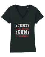 Just One More Gun I Promise Tricou mânecă scurtă guler V Damă Evoker