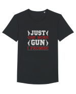 Just One More Gun I Promise Tricou mânecă scurtă guler larg Bărbat Skater