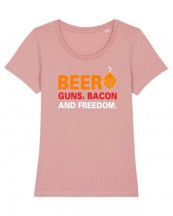 Beer, Guns, Bacon and Freedom Canyon Pink