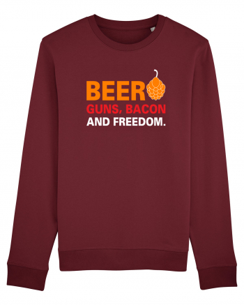 Beer, Guns, Bacon and Freedom Burgundy