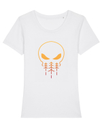 Orange Punisher Tricou mânecă scurtă guler larg fitted Damă Expresser