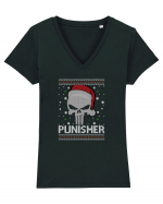Christmas Punisher Tricou mânecă scurtă guler V Damă Evoker