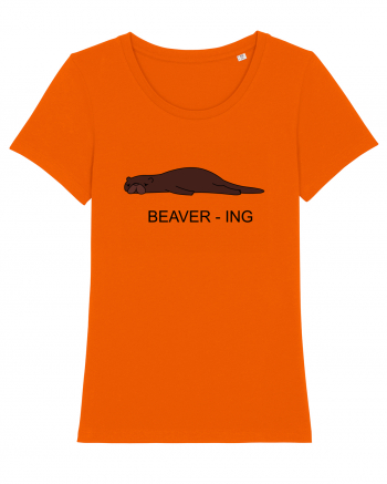 Beaver-ing Bright Orange