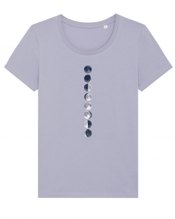 Blue Gray Moon Phases Lavender