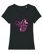 Breast Cancer Awareness Month Tricou mânecă scurtă guler larg fitted Damă Expresser