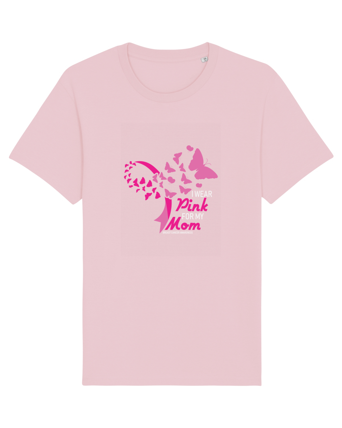 Tricou mânecă scurtă Unisex Rocker Cotton Pink