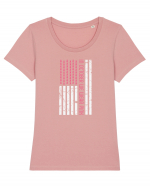 Breast Cancer Awareness Month 2 Tricou mânecă scurtă guler larg fitted Damă Expresser