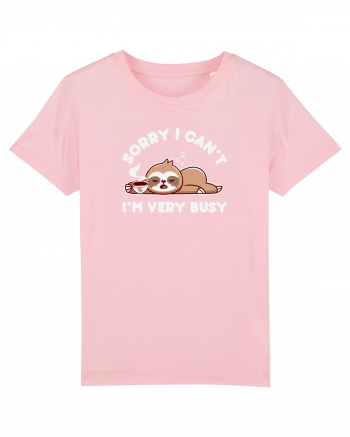 Busy Sloth Cotton Pink