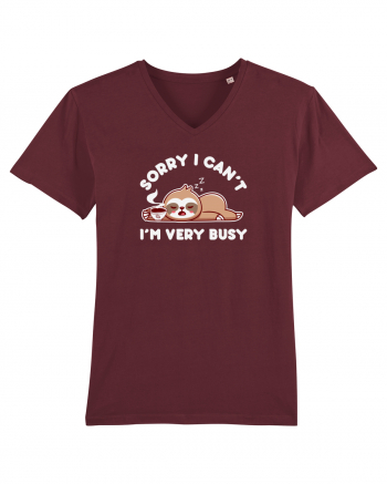 Busy Sloth Burgundy