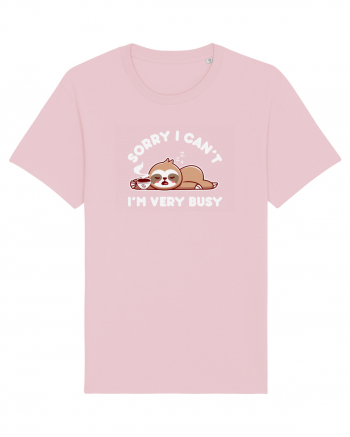 Busy Sloth Cotton Pink