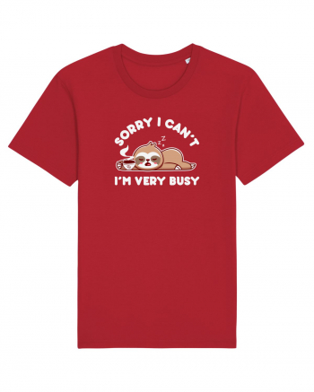 Busy Sloth Red