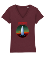 OCCUPY MARS Tricou mânecă scurtă guler V Damă Evoker