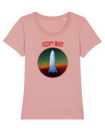 OCCUPY MARS Tricou mânecă scurtă guler larg fitted Damă Expresser