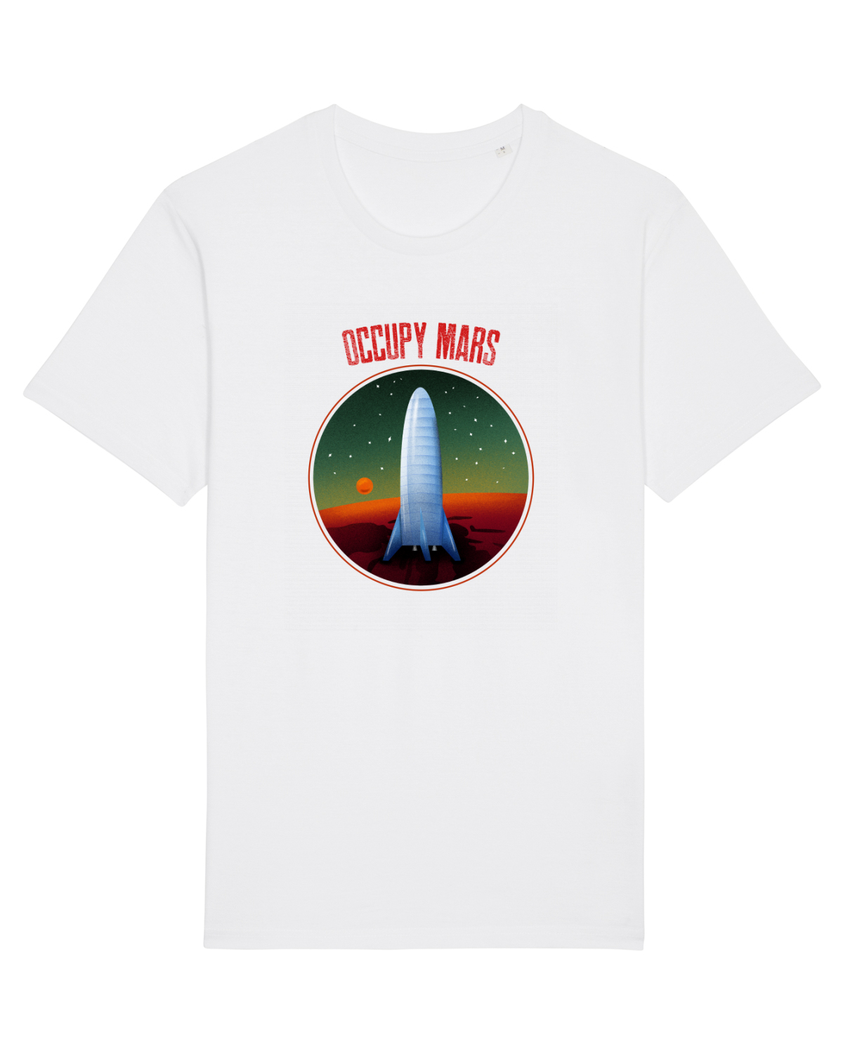 Tricou mânecă scurtă Unisex Rocker White