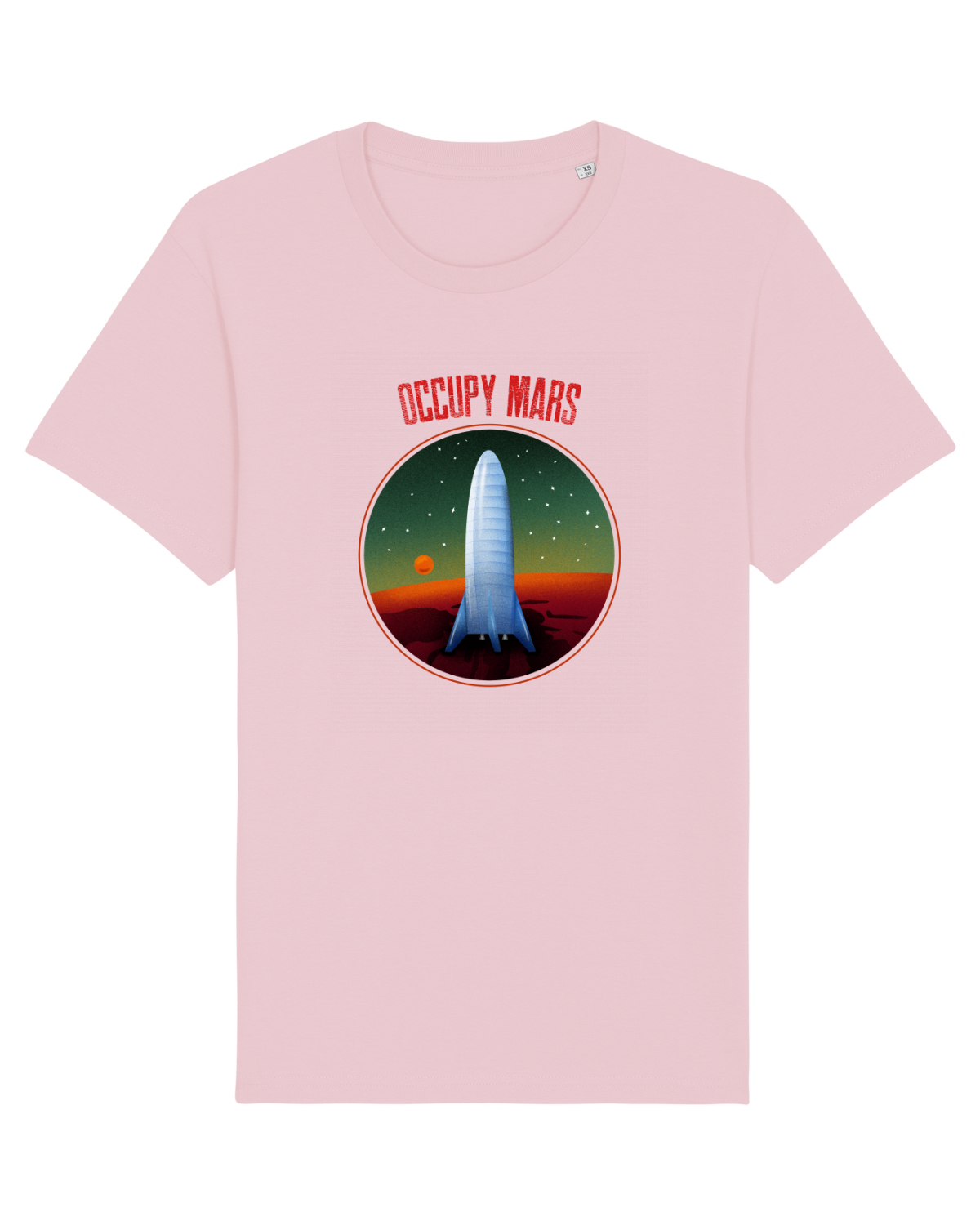 Tricou mânecă scurtă Unisex Rocker Cotton Pink