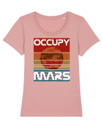 OCCUPY MARS Tricou mânecă scurtă guler larg fitted Damă Expresser