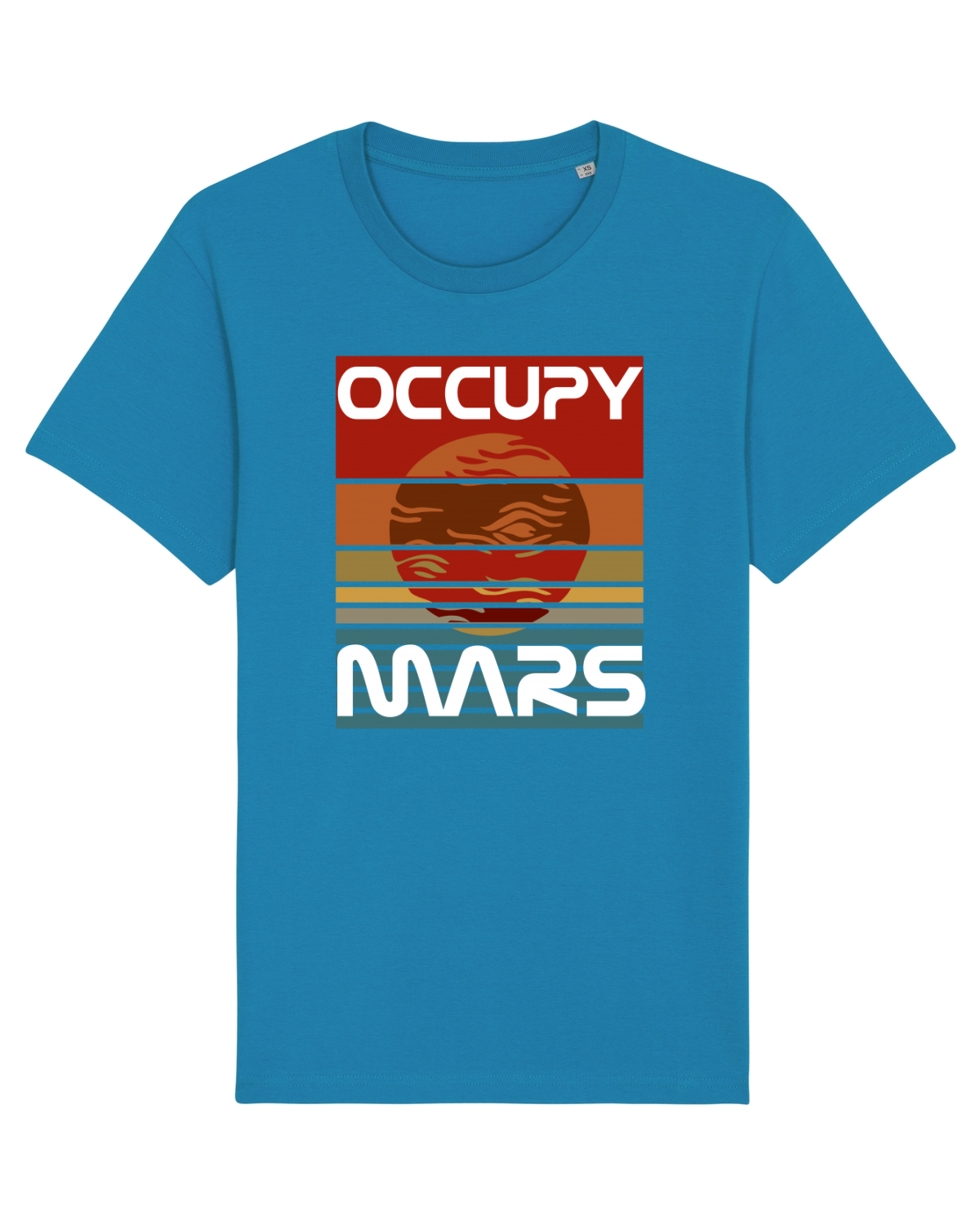 Tricou mânecă scurtă Unisex Rocker Azur