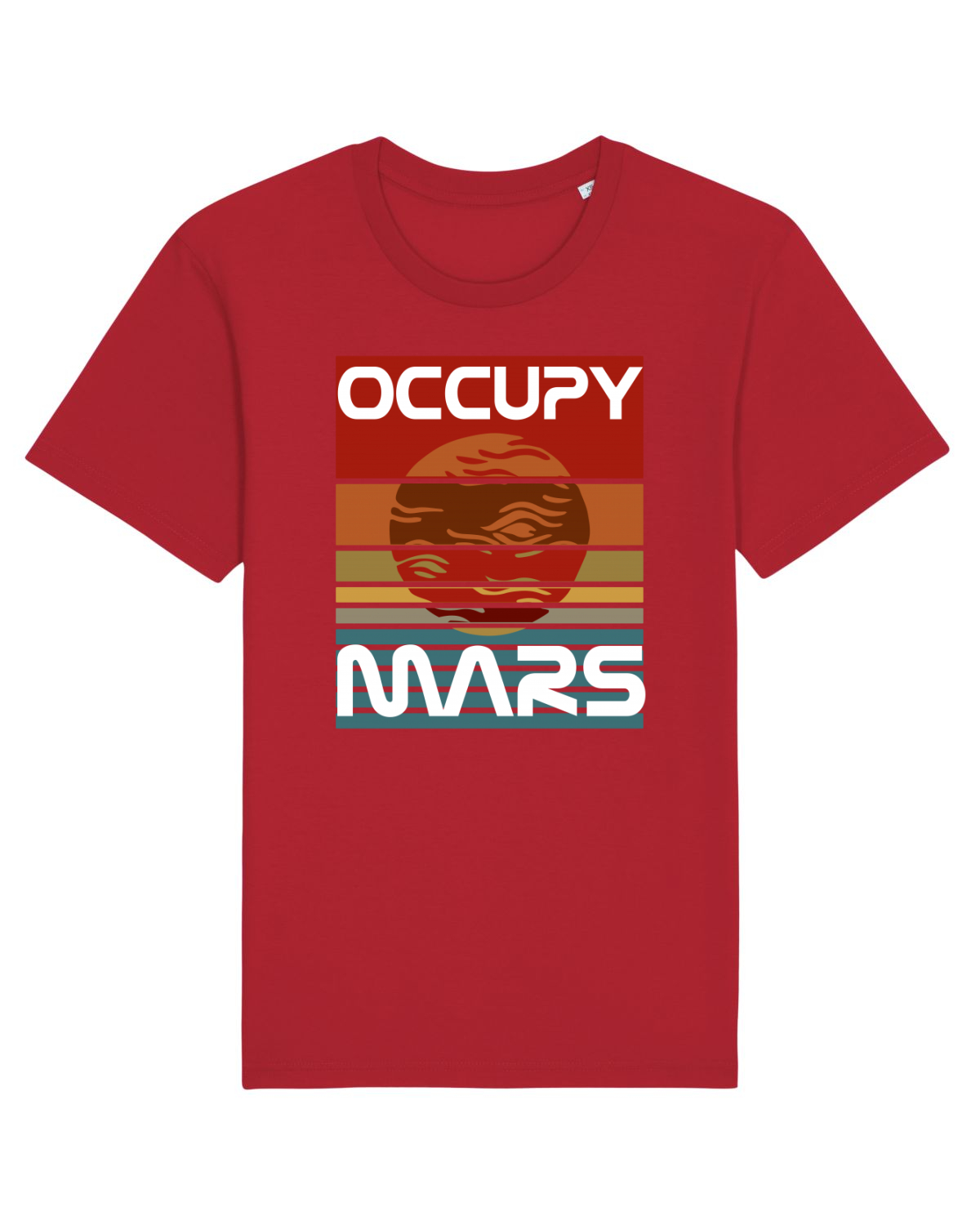 Tricou mânecă scurtă Unisex Rocker Red
