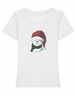 Santa Cat Tricou mânecă scurtă guler larg fitted Damă Expresser