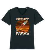 OCCUPY MARS Tricou mânecă scurtă guler V Bărbat Presenter