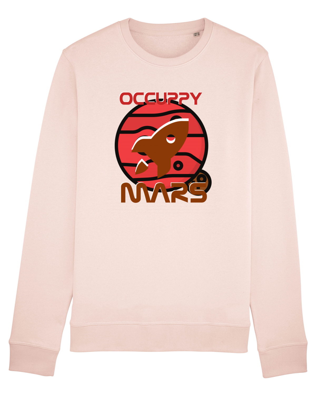 Bluză mânecă lungă Unisex Rise Candy Pink