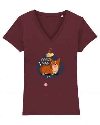 Corgi Mania Burgundy