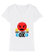 Don't Angry Me Tricou mânecă scurtă guler V Damă Evoker