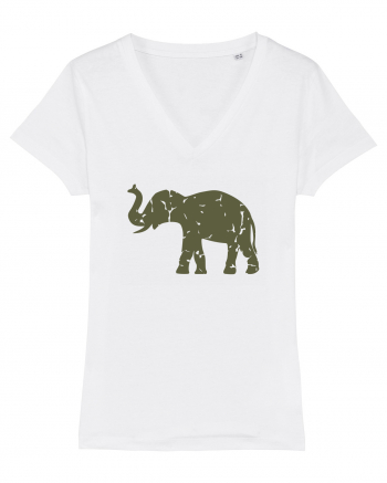 Camo Elephant White