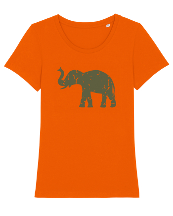 Camo Elephant Bright Orange