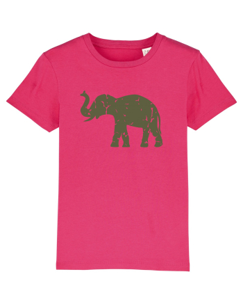 Camo Elephant Raspberry