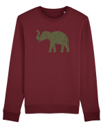 Camo Elephant Bluză mânecă lungă Unisex Rise