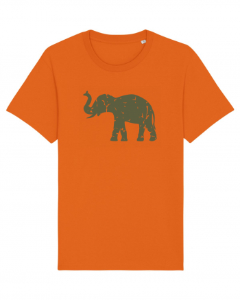 Camo Elephant Bright Orange