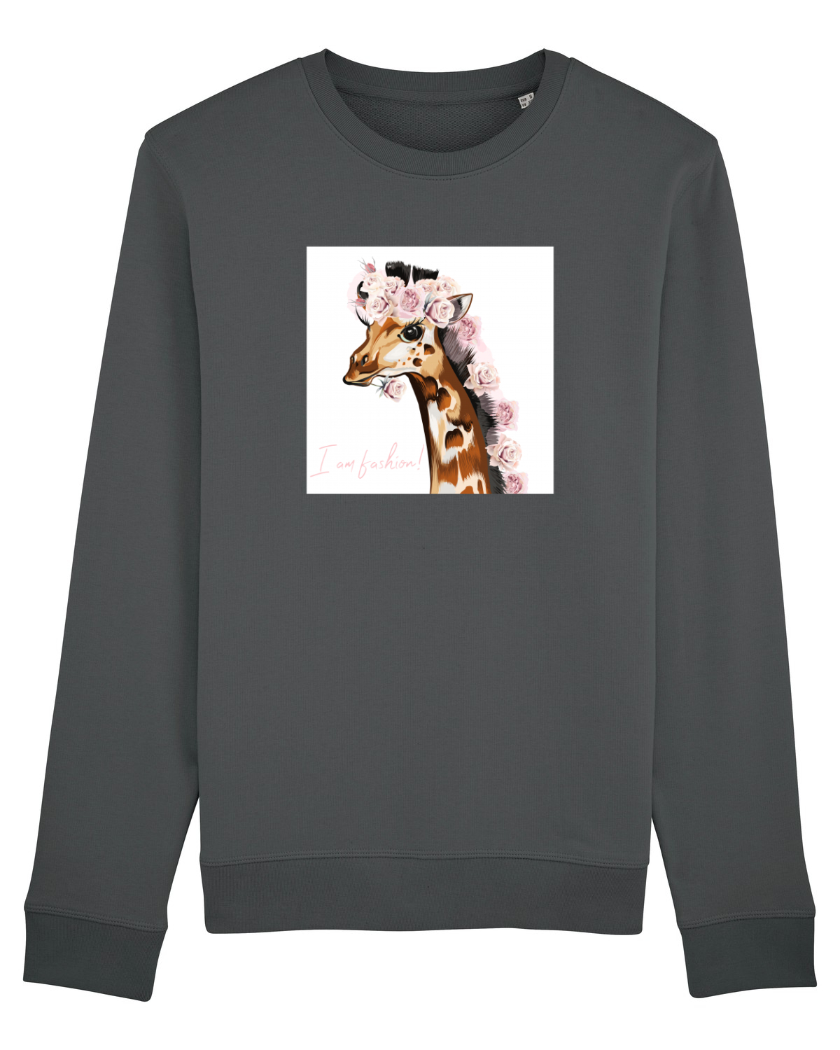 Bluză mânecă lungă Unisex Rise Anthracite
