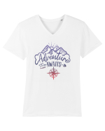 Adventure awaits Tricou mânecă scurtă guler V Bărbat Presenter