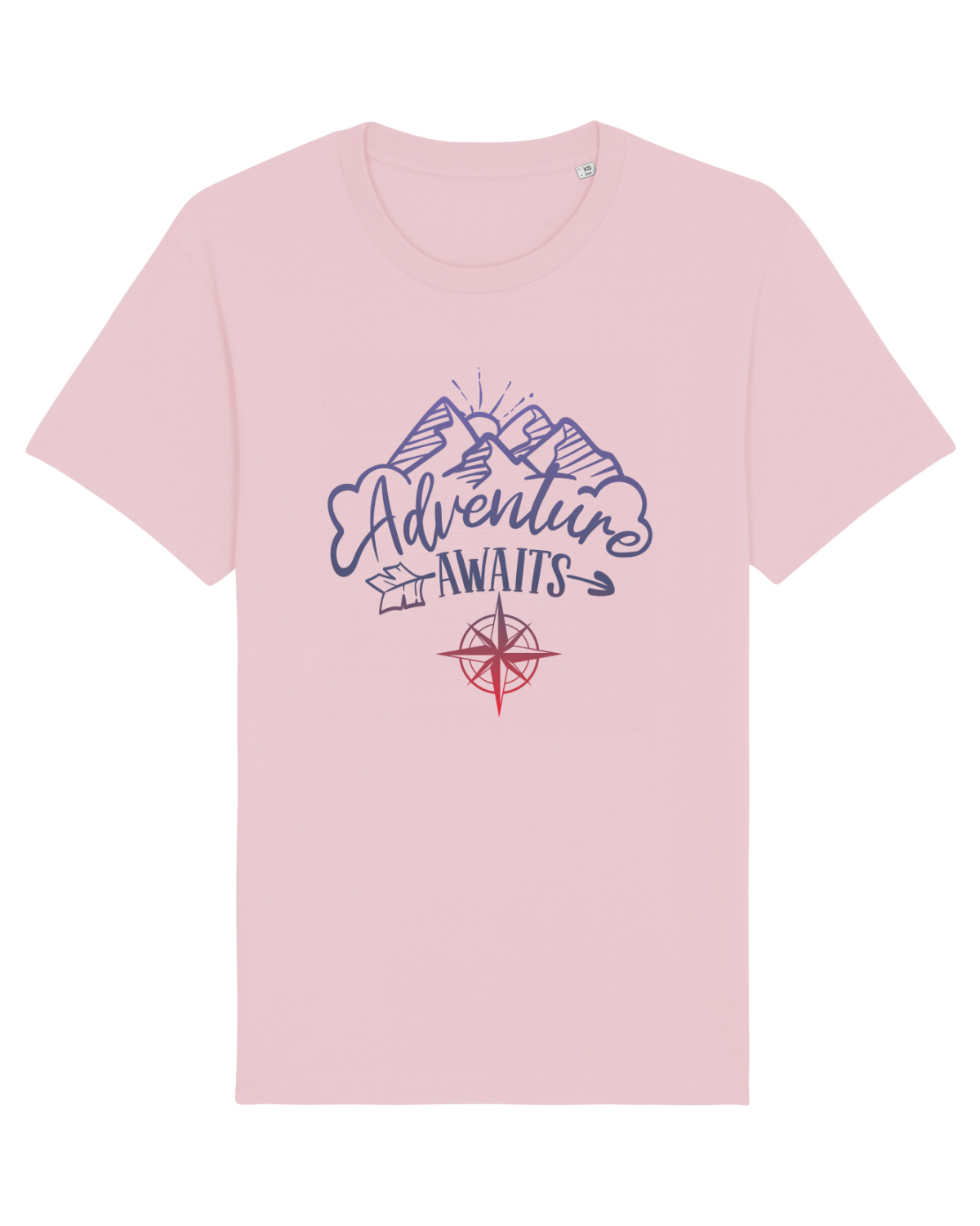 Tricou mânecă scurtă Unisex Rocker Cotton Pink