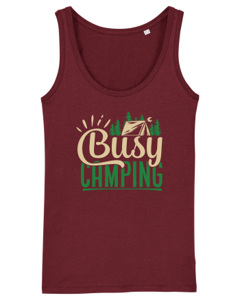 Busy camping Burgundy