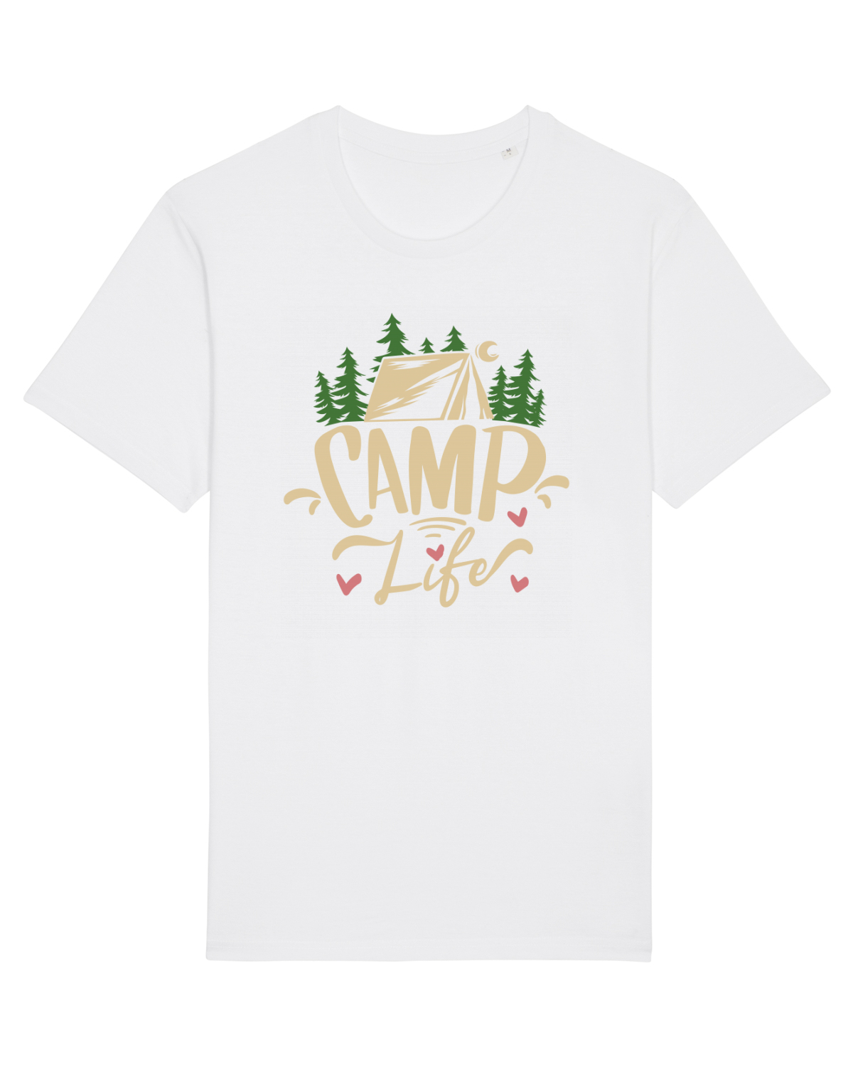 Tricou mânecă scurtă Unisex Rocker White