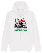 Life is better in the nature Hanorac cu fermoar Unisex Connector