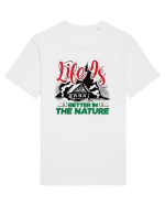 Life is better in the nature Tricou mânecă scurtă Unisex Rocker