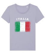 Italia vintage Tricou mânecă scurtă guler larg fitted Damă Expresser