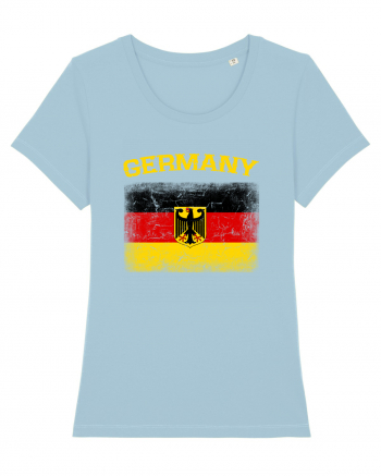 Germany vintage flag Sky Blue
